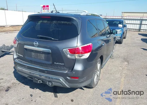 2014 Nissan Pathfinder Platinum из США, поврежденный, VIN 5N1AR2MN7EC622902